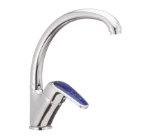 Змішувач для кухні Haiba Magic 777 з синьою ручкою (HB0679)