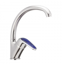 Смеситель для кухни Haiba Magic 777 с синей ручкой (HB0679)