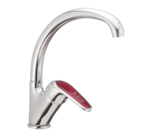 Змішувач для кухні Haiba Magic 777 з червоною ручкою (HB0680)