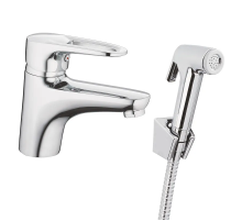 Змішувач для умивальника Haiba Opus 001 з виходом для гігієн. лійки (HB0682)