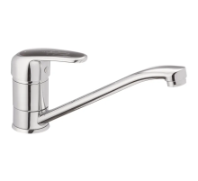 Смеситель для кухни Haiba Magic 004 с черной ручкой (HB0687)