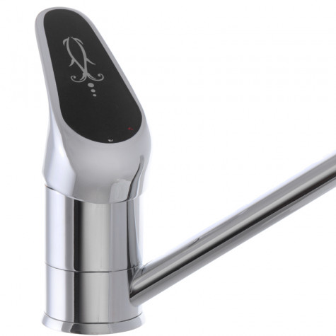 Смеситель для кухни Haiba Magic 004 с черной ручкой (HB0687)