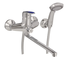 Смеситель для ванны Haiba Magic 006 с синей ручкой (HB0694)