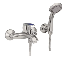 Смеситель для ванны Haiba Magic 009 с синей ручкой (HB0697)