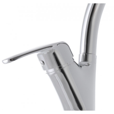 Змішувач для кухні Haiba Magic 011 з червоною ручкою (HB0699)