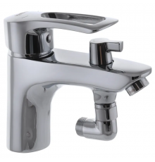 Змішувач для умивальника Haiba Hansberg 001 з виходом для гігієн. лійки (HB0821)