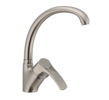 Змішувач для кухні Haiba Focus 011 нержавіюча сталь (HB0922)