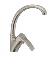 Змішувач для кухні Haiba Focus 011 нержавіюча сталь (HB0922)