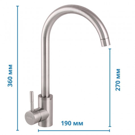 Змішувач для кухні Haiba SUS 011 (HB0992)