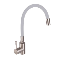 Змішувач для кухні з сірим силік. виливом Haiba SUS 011 (HB3890)