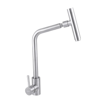 Змішувач для кухні Haiba SUS 017 з поворотним виливом (HB3897)