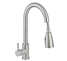 Змішувач для кухні Haiba SUS 014 з висувною лійкою (HB3898)