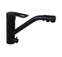 Змішувач для кухні Haiba HANSBERG 021 з вих. для питної води (чорний) (HB3915)