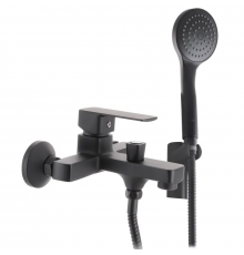 Змішувач для ванни Haiba Kubus 009 Euro Чорний (HB3932)