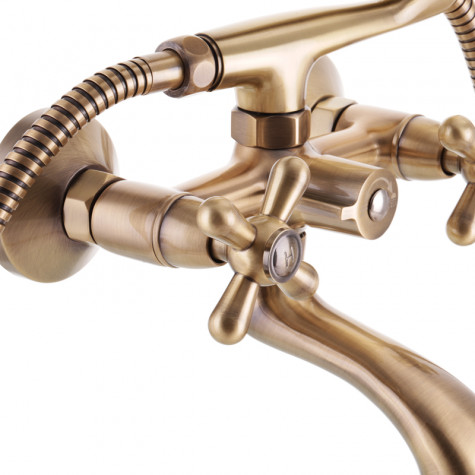 Змішувач для ванни Haiba Dominox 142 Euro Бронзовий (HB3938)