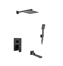 Вбудована душова система Haiba Kubus 009 (Inner) Black (HB3949)