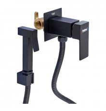 Змішувач для гігієнічного душу Haiba Kubus 002 (Inner) Black (HB3952)