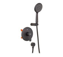 Змішувач для душу Haiba Amanda 003 (Inner) Black (HB3956)