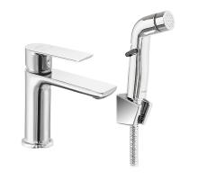 Смеситель для умывальника Haiba ALEX 001 (SH) с выходом для гигиен. воронки (HB3977)