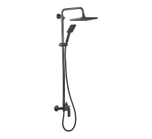 Душова колона із змішувачем та подовжувачем у комплекті Haiba Alex 003-J Graphite (HB3996)