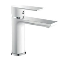 Змішувач для умивальника HAIBA ALEX 001 WHITE-CHROME (HB9562)