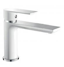 Змішувач для умивальника HAIBA ALEX 001 LONG WHITE-CHROME (HB9563)