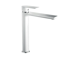 Змішувач для умивальника HAIBA ALEX 001 HIGH WHITE-CHROME (HB9564)