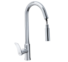 Смеситель для кухни Haiba Bolero 014 с выдвижной воронкой (HB9591)