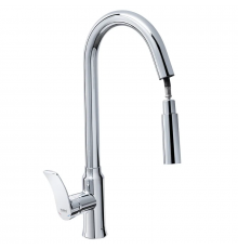 Змішувач для кухні Haiba Bolero 014 з висувною лійкою (HB9591)