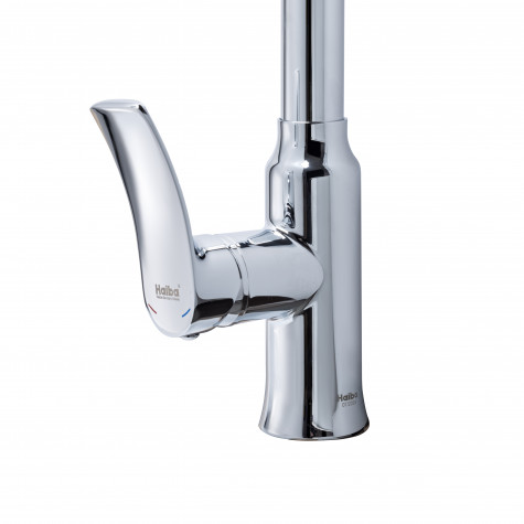 Смеситель для кухни Haiba Bolero 014 с выдвижной воронкой (HB9591)