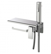 Змішувач для гігієнічного душу Haiba GAUDI 069 з тримачем для туалетного паперу (HB9596)