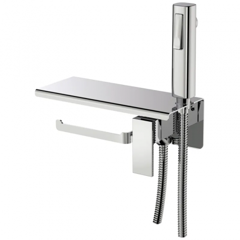 Змішувач для гігієнічного душу Haiba GAUDI 069 з тримачем для туалетного паперу (HB9596)