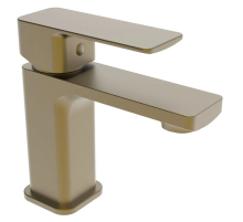 Змішувач для умивальника Haiba Kubus 001 BRUSHED GOLD (HB9622)