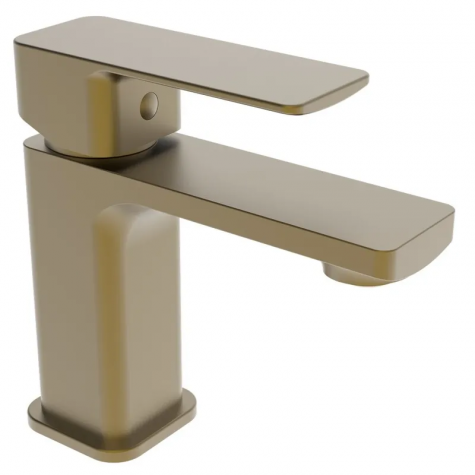 Змішувач для умивальника Haiba Kubus 001 BRUSHED GOLD (HB9622)