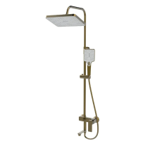 Душевая колонна со смесителем Haiba KUBUS 009-J BRUSHED GOLD (HB9627)
