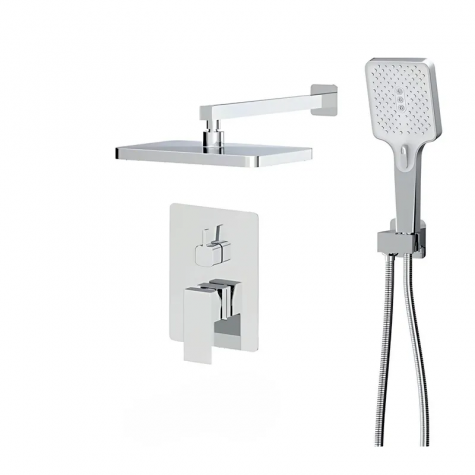 Вбудована душова система Haiba Gaudi 003 (INNER) зі змішувачем та тропічним душем (HB9644)