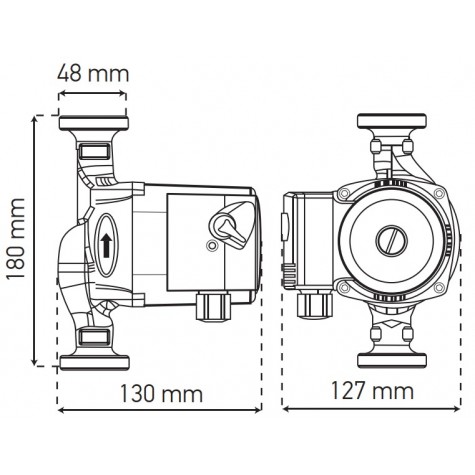 Насос циркуляционный центр. Koer KP.GRS-25/6-180 (KP0249)