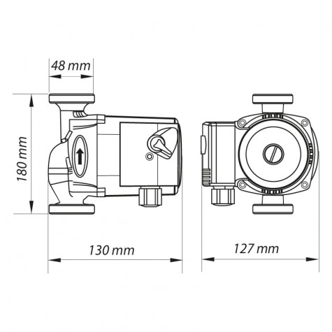 Насос циркуляційний відцентр. Koer KP.GRS-25 / 6-130 (KP0251) Насос циркуляційний відцентр. Koer KP.GRS-25 / 6-130 (KP0251)