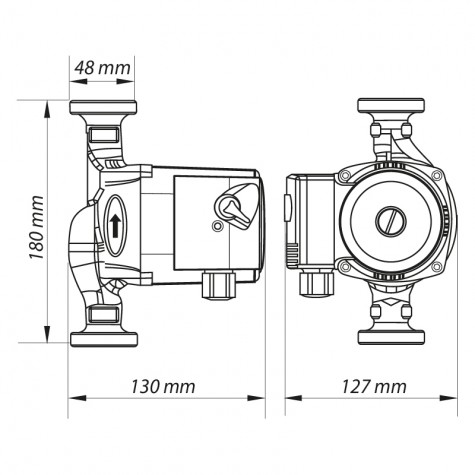 Насос циркуляционный центр. Koer KP.GRS-25/8-2-180 (KP0253) Насос циркуляционный центр. Koer KP.GRS-25/8-2-180 (KP0253)