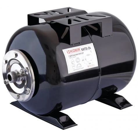 Гідроакумулятор горизонтальний Koer KHTS-80 (80л, корпус-сталь 1,2 мм, фланець-нержавіюча сталь) (K