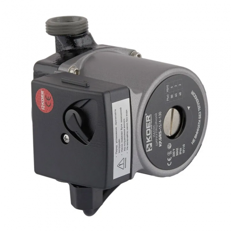Насос циркуляційний Koer KP.GRS-15/4-130 (з кабелем та гайками) (KP3175)