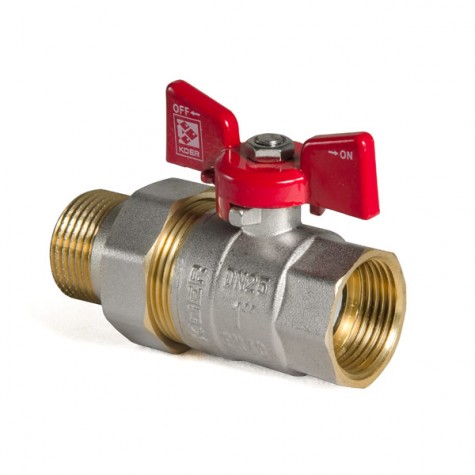 Кран с американкой 1" (Koer KR.227) (KR0013) Кран с американкой 1" (Koer KR.227) (KR0013)