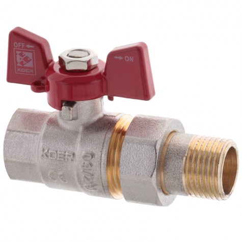 Кран с американкой 1/2" (Koer KR.227) (KR0014) Кран с американкой 1/2" (Koer KR.227) (KR0014)