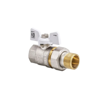 Кран з американкою 1/2" (Koer KR.227.W) білий (KR0015)