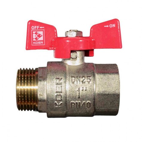 Кран кульовий Koer 1" ГШМ (KR.218) (KR0028) Кран кульовий Koer 1" ГШМ (KR.218) (KR0028)