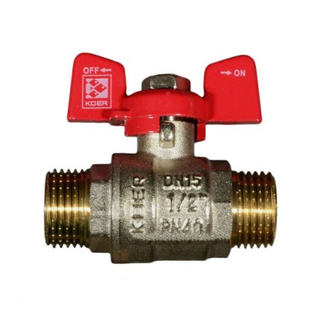 Кран кульовий Koer 1/2" ШШМ (KR.219) (KR0095) Кран кульовий Koer 1/2" ШШМ (KR.219) (KR0095)