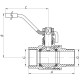 Кран шаровой KOER KR.215.G - 1 1/4" FM ГШВ YELLOW, ручка "рычаг" желтая (KR0125)