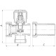 Кран триходовий 3/4x3/4x3/4 Koer KR.521 (KR0148)