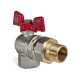 Кран с американкой 1" (Koer KR.228) угловой (KR0149)