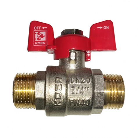Кран кульовий Koer 3/4" ШШМ (KR.219) (KR0158) Кран кульовий Koer 3/4" ШШМ (KR.219) (KR0158)